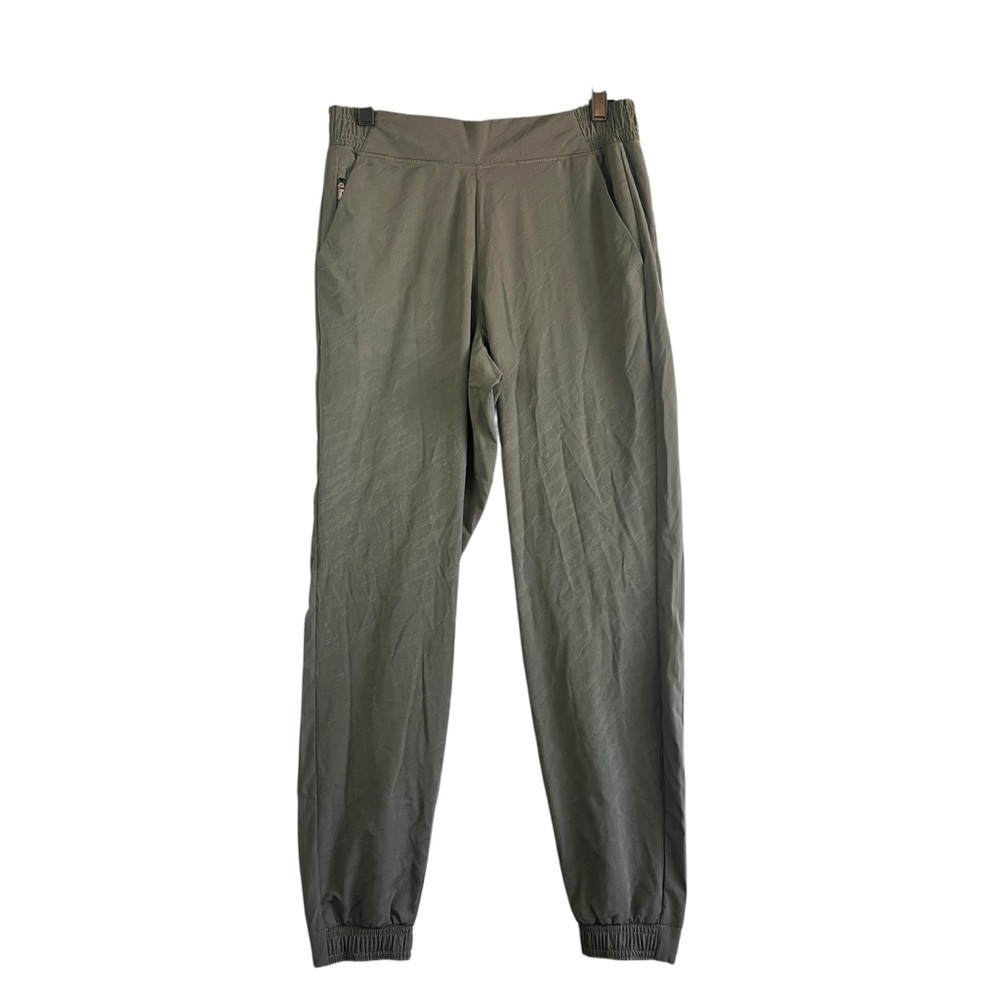 ATHLETA Brooklyn Textured Jogger Olive Grey Athleisure Activewear Size 6